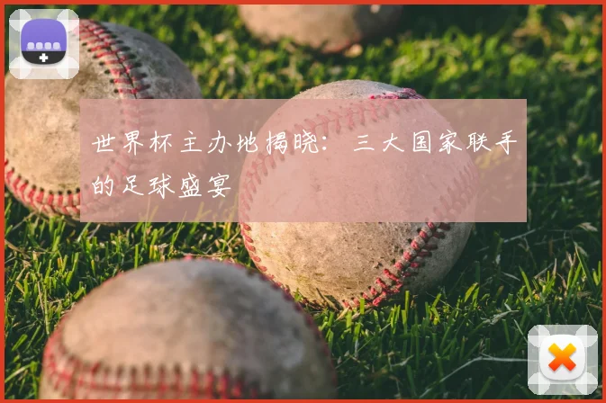 世界杯主办地揭晓：三大国家联手的足球盛宴